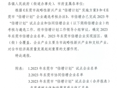 屢獲殊榮！國亨公司再次入選“倍增計劃”企業(yè)
